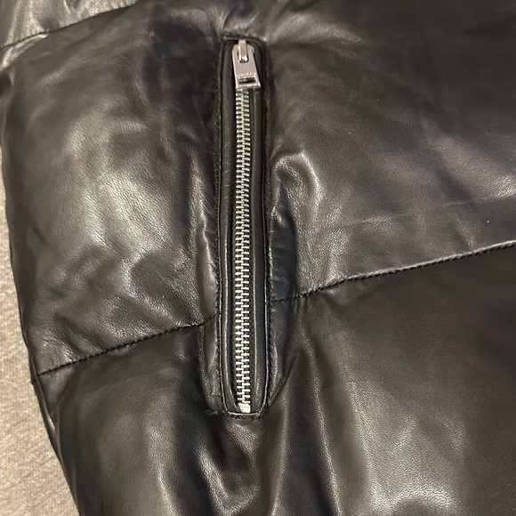 Lamarque Lambskin Down Puffer Vest - Picture 3 of 8